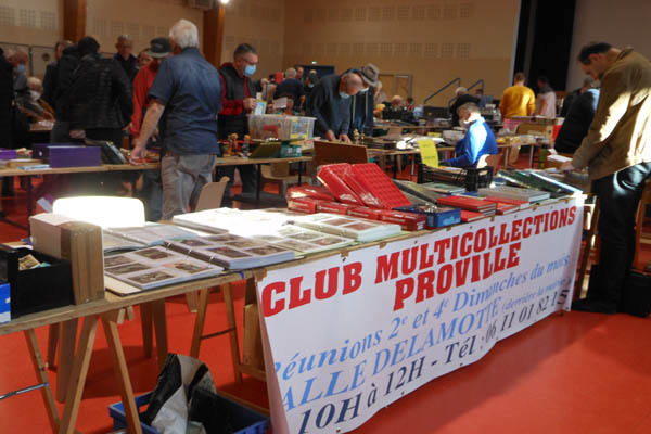 Photographie d'une exposition du Club Multi-collections de Proville