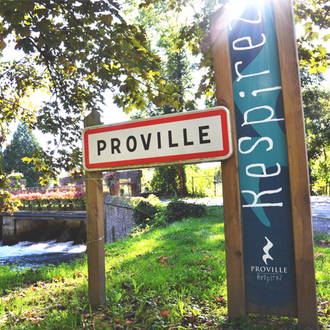 Panneau entrée Proville