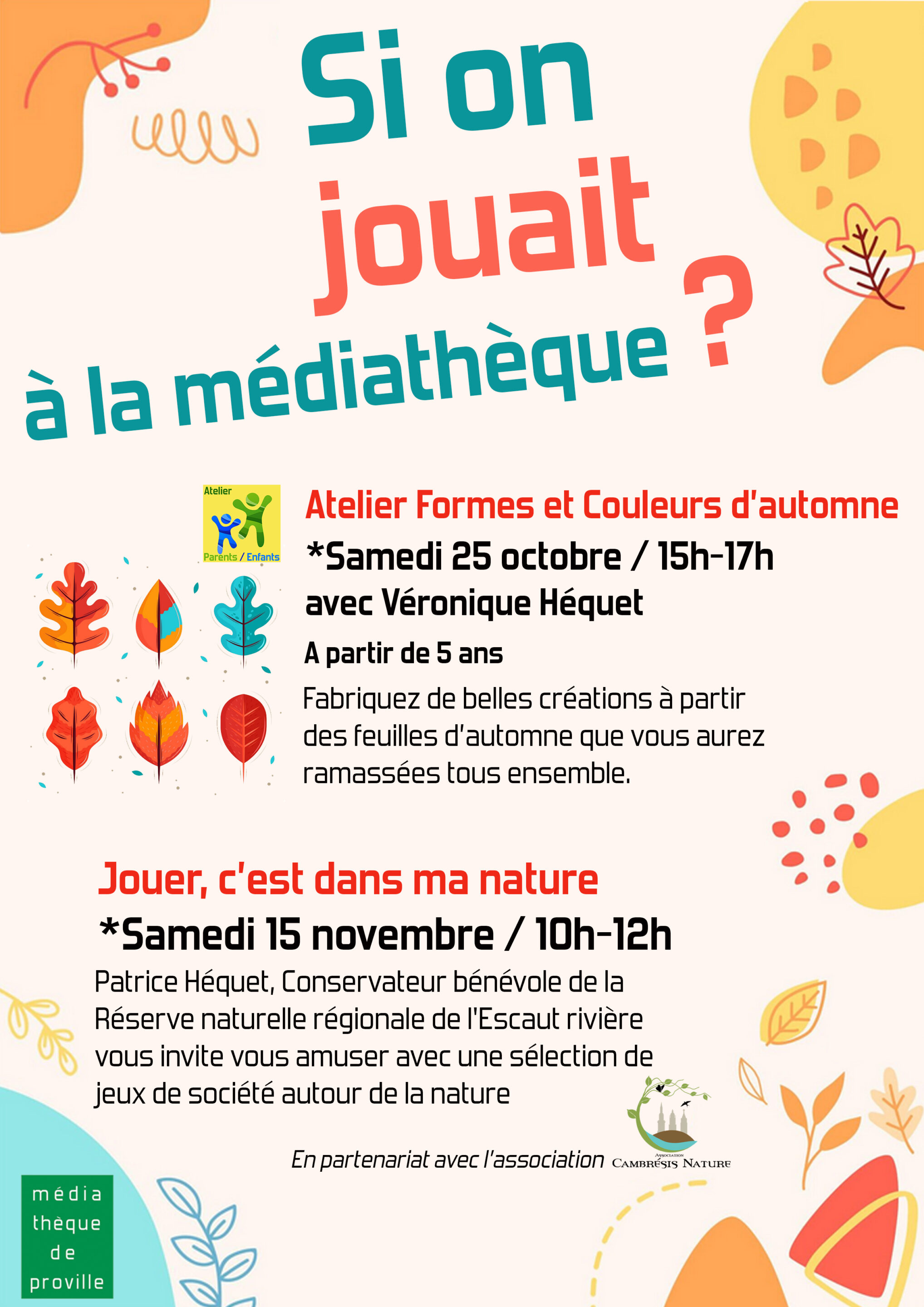 Ateliers jeux mediatheque