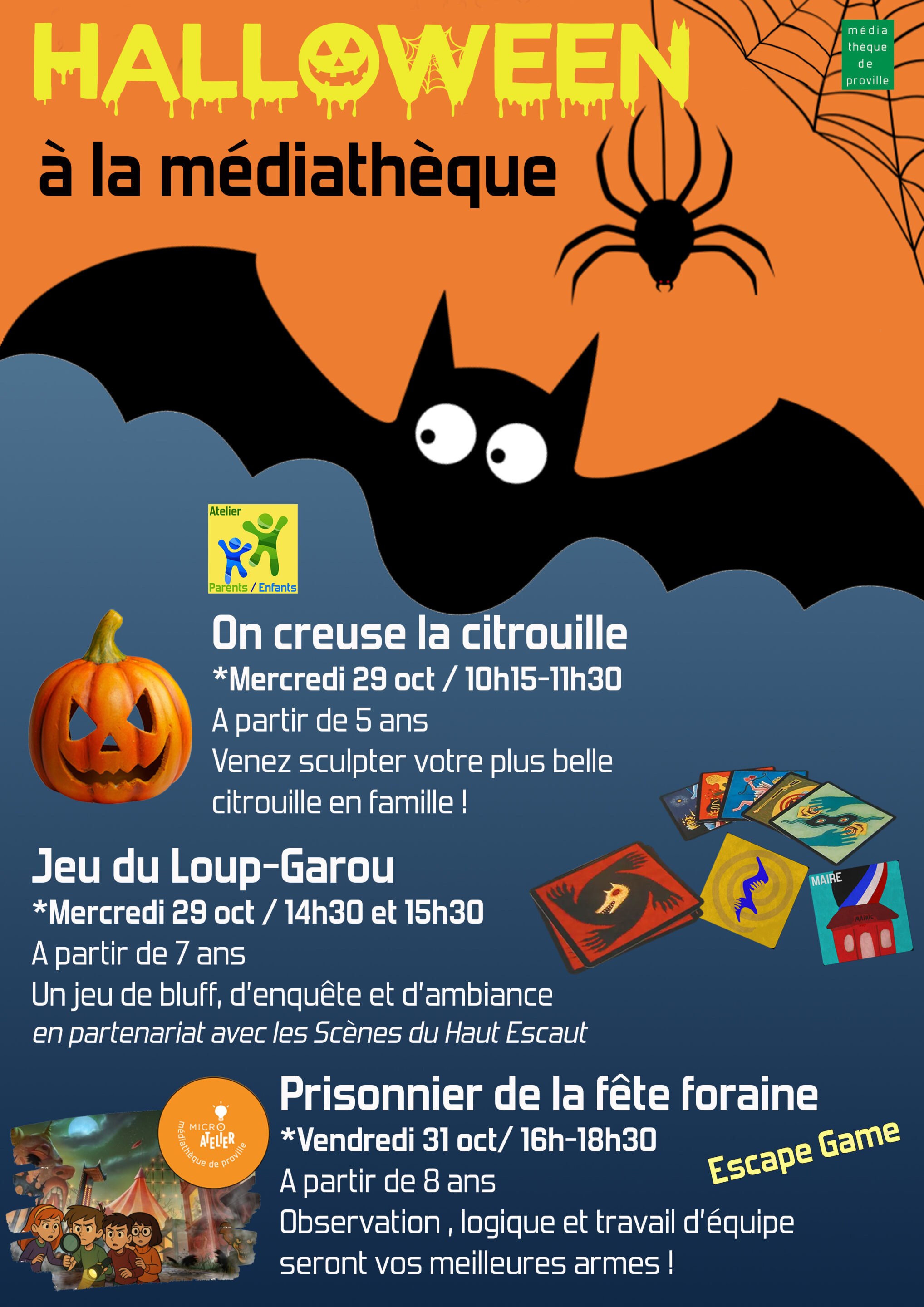 Halloween a la mediatheque