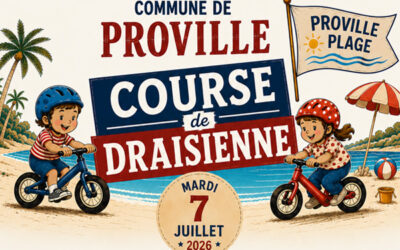 Une course de draisiennes pendant Proville les Bains