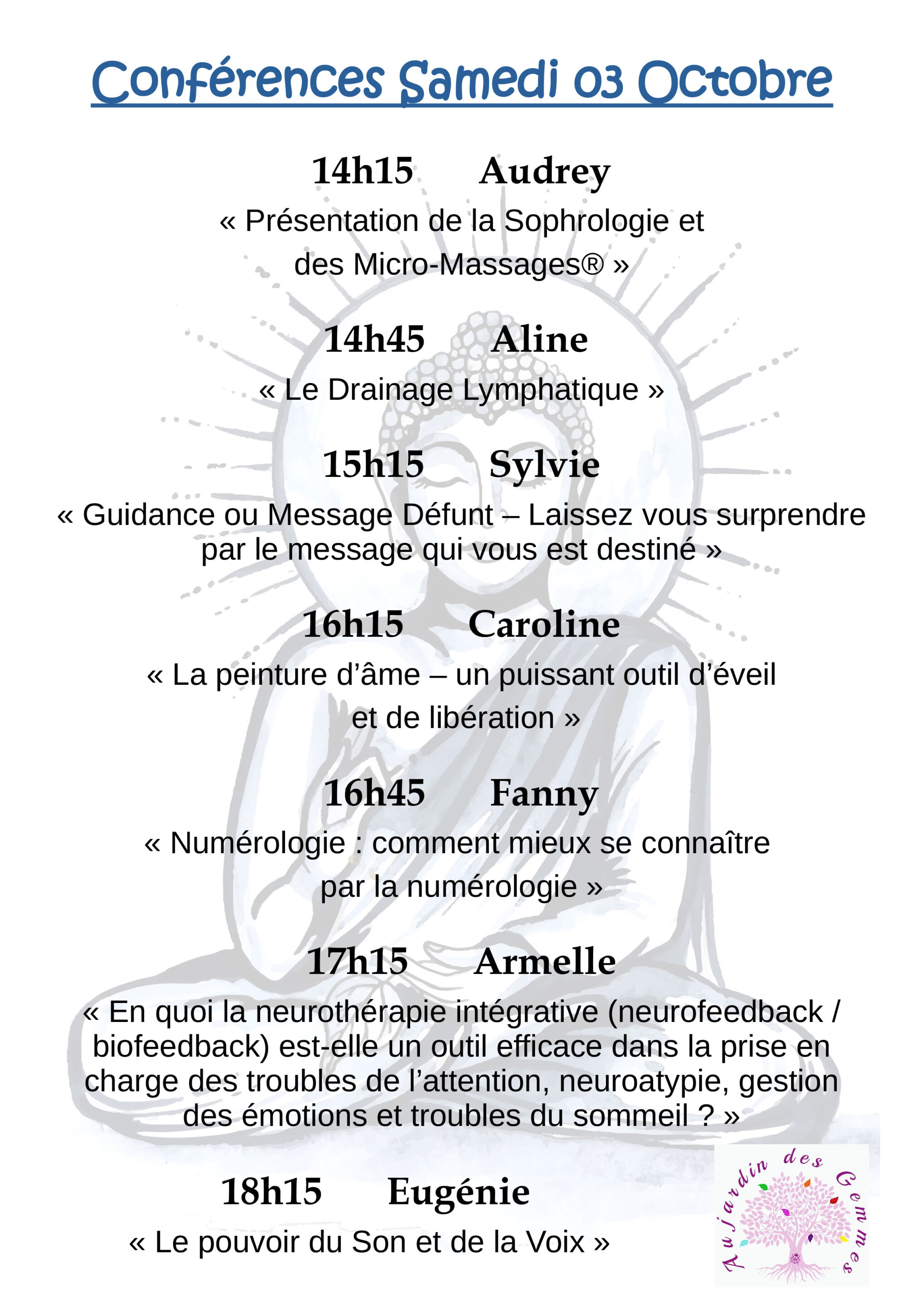conferences samedi